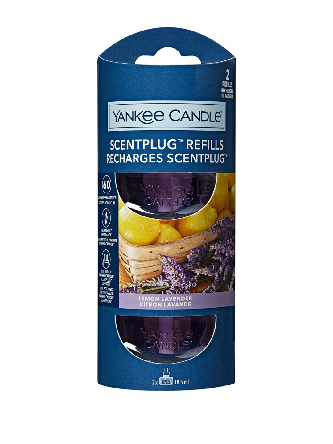 YANKEE CANDLE Purple & Transparent Lemon Lavender Scent Plug Refill 37 ML Price in India