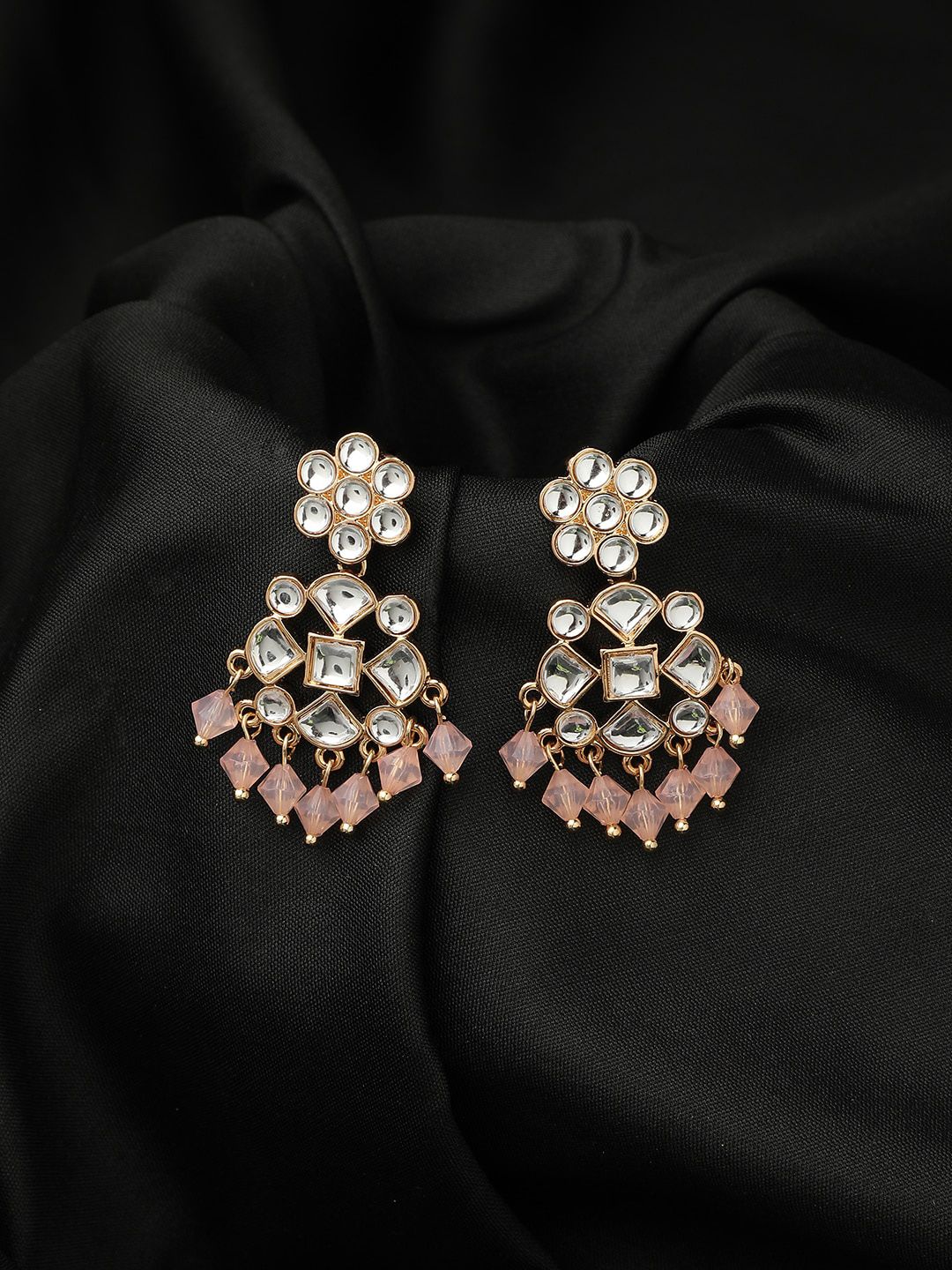 Accessorize Pink Contemporary Drop Earrings Price in India