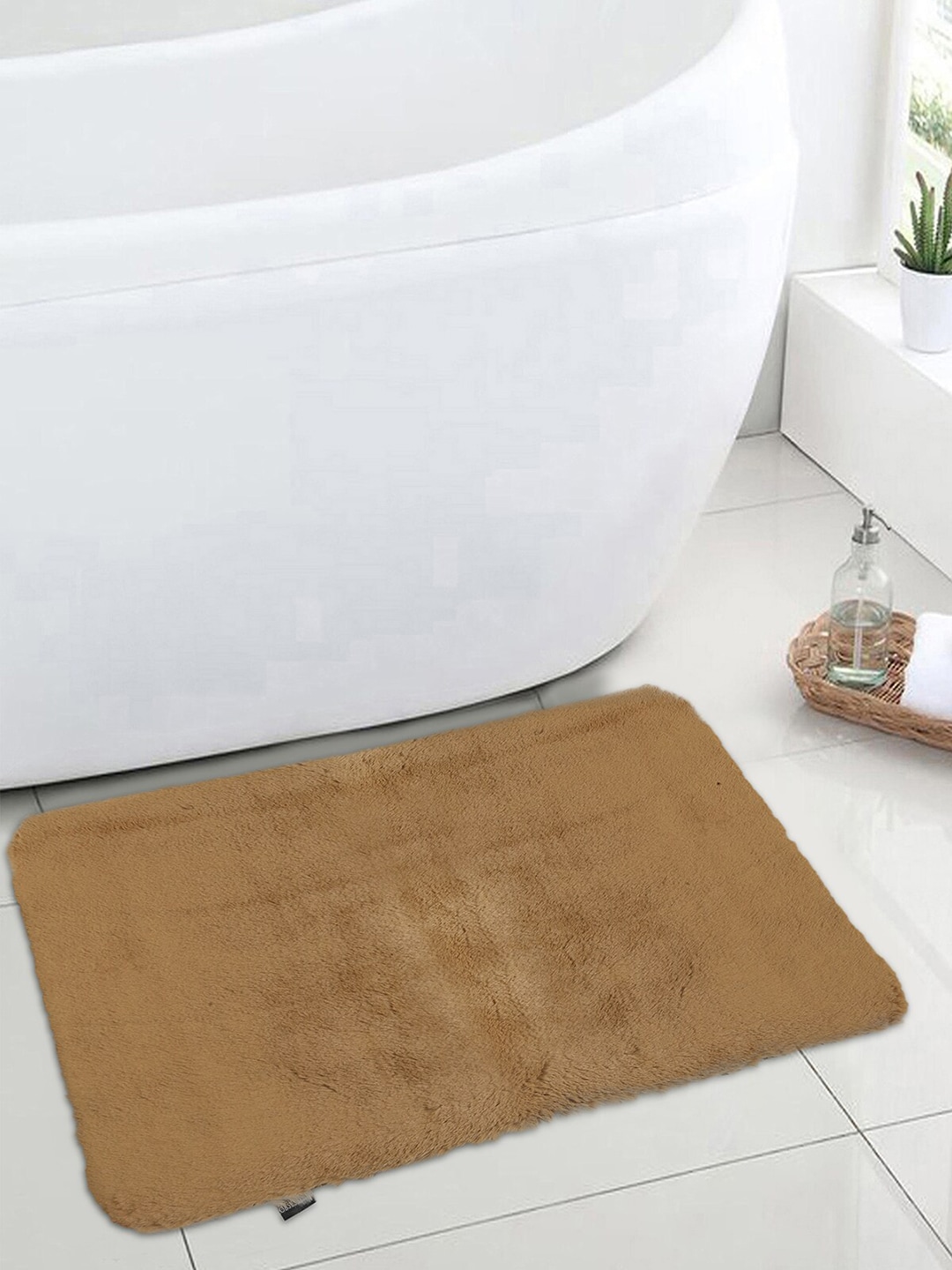 OBSESSIONS Gold-Toned Solid Galaxy Anti-Skid Bath Rug Price in India