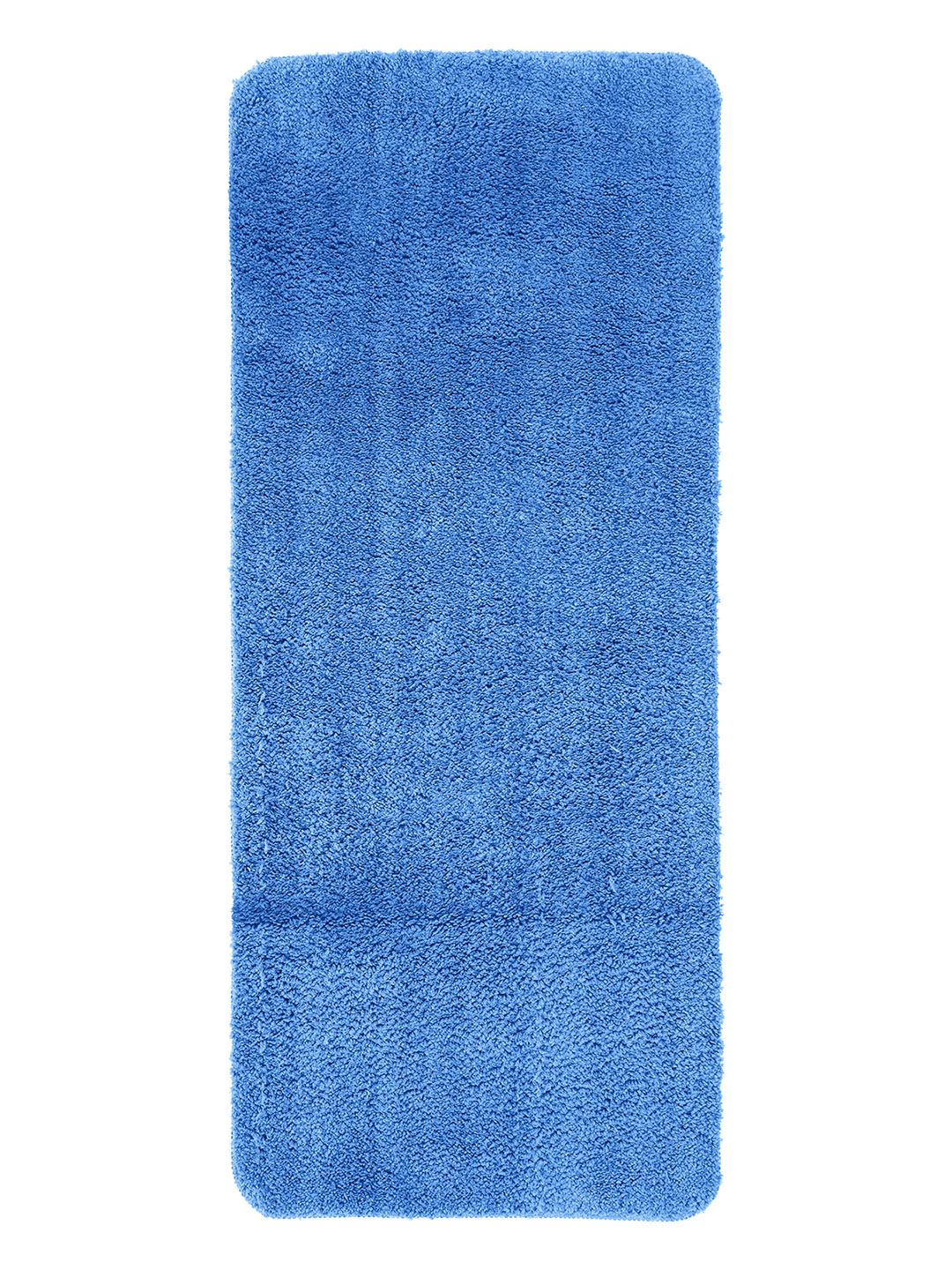 OBSESSIONS Blue Solid Diana Anti-Skid Bath Rug Price in India