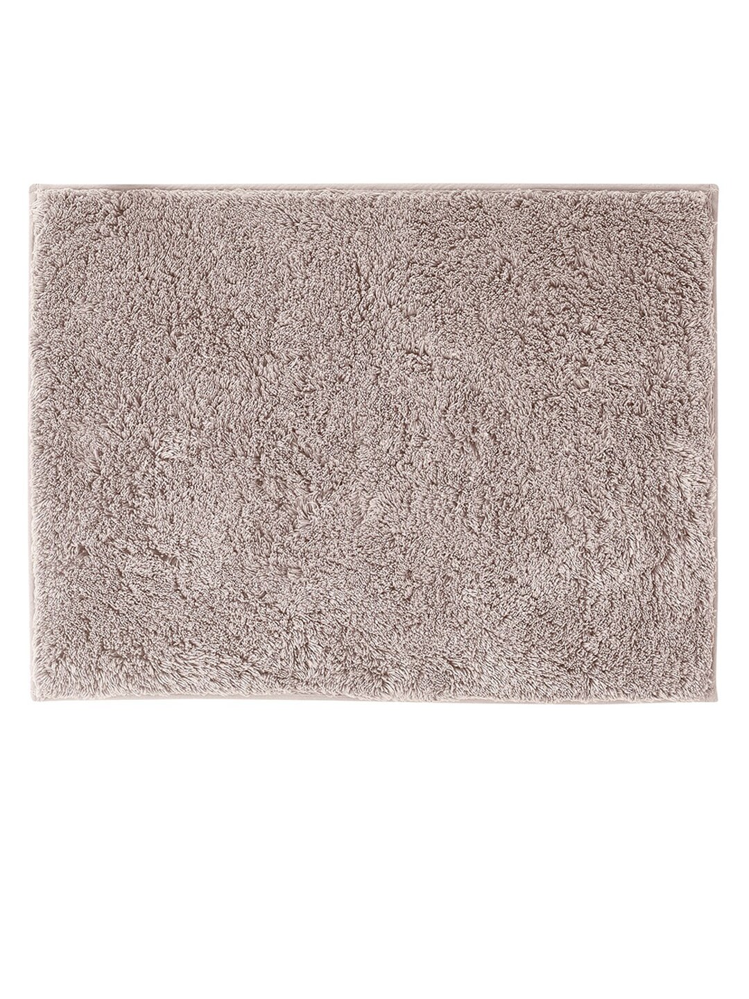 OBSESSIONS Beige Solid Pure Cotton Bath Rug Price in India