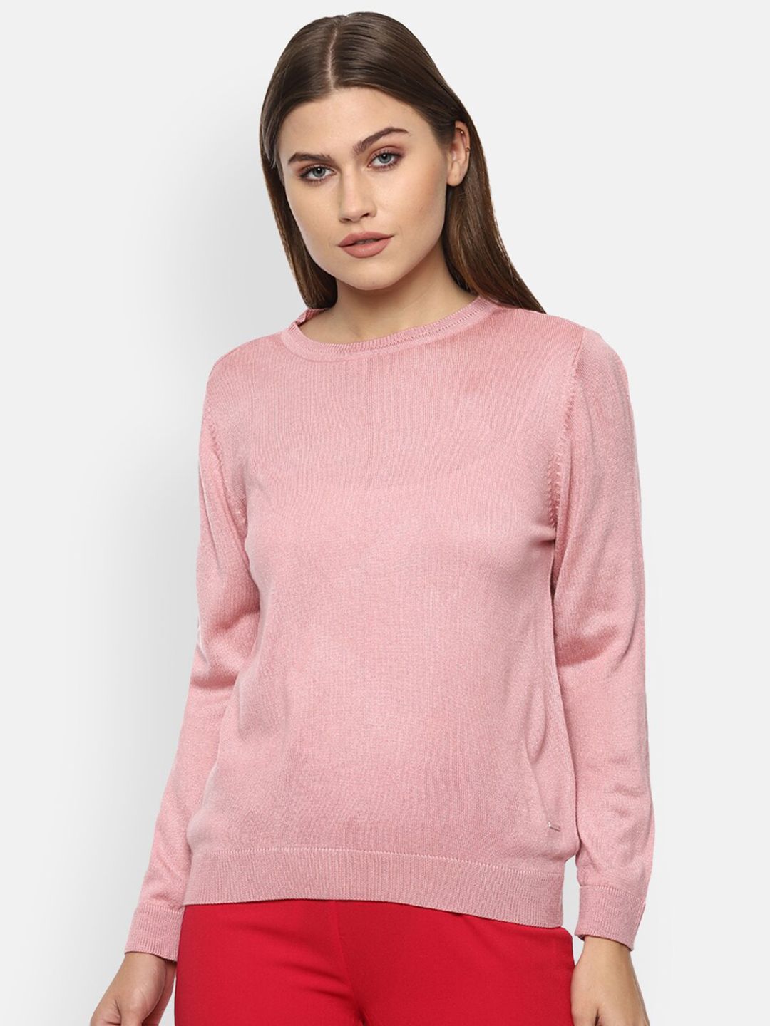 Van Heusen Woman Women Pink Sweater Vest Price in India