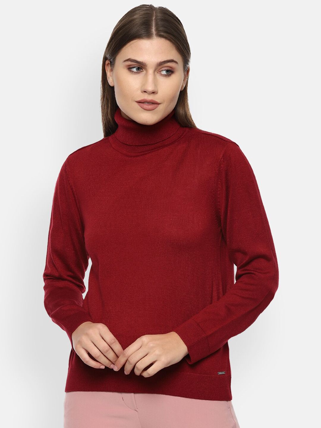 Van Heusen Women Maroon Pullover Price in India