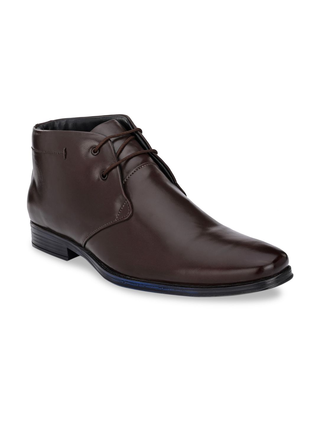 Eego Italy Men Brown Genuine Leather Formal Boots