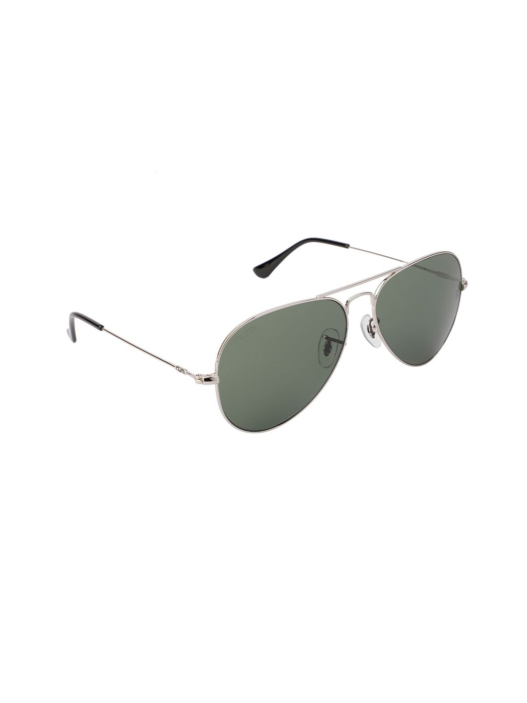 NUMI Unisex Green & Gunmetal-Toned Full Rim Aviator Sunglasses MAVERICK Price in India