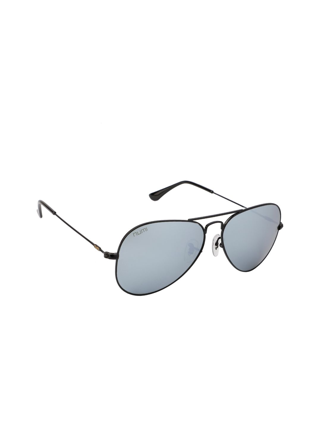 NUMI Unisex Grey Lens & Black Aviator Sunglasses with UV Protected Lens - N18146SCL11 Price in India