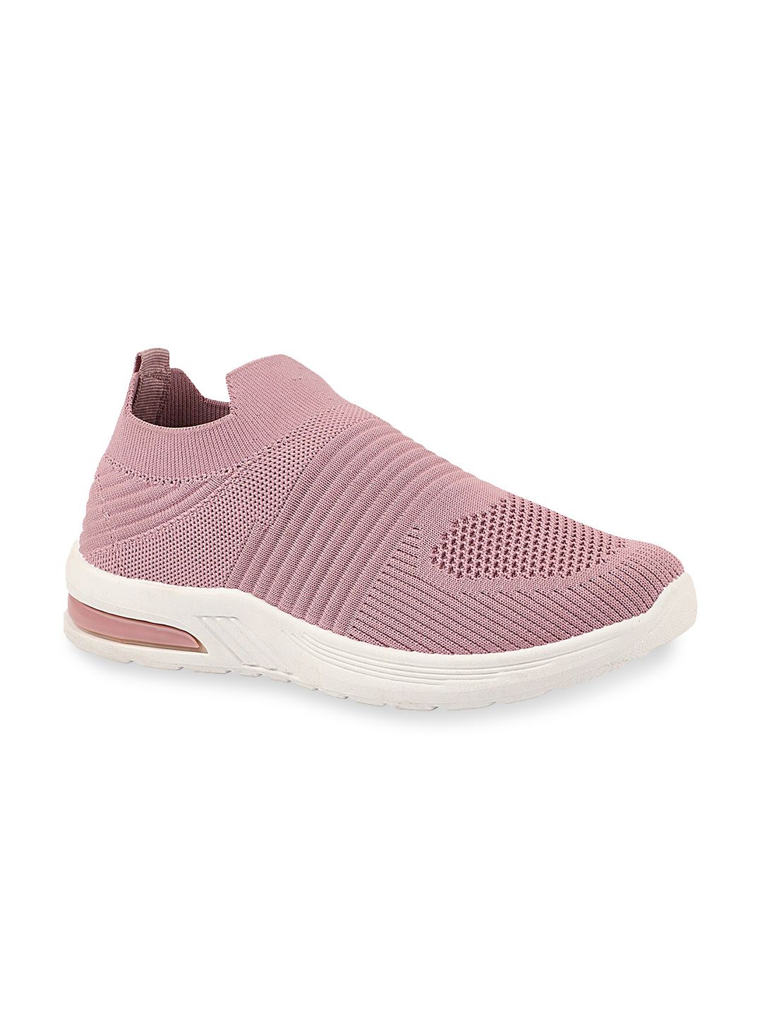 Shoetopia Women Pink Textile Walking Non-Marking Shoes Price in India