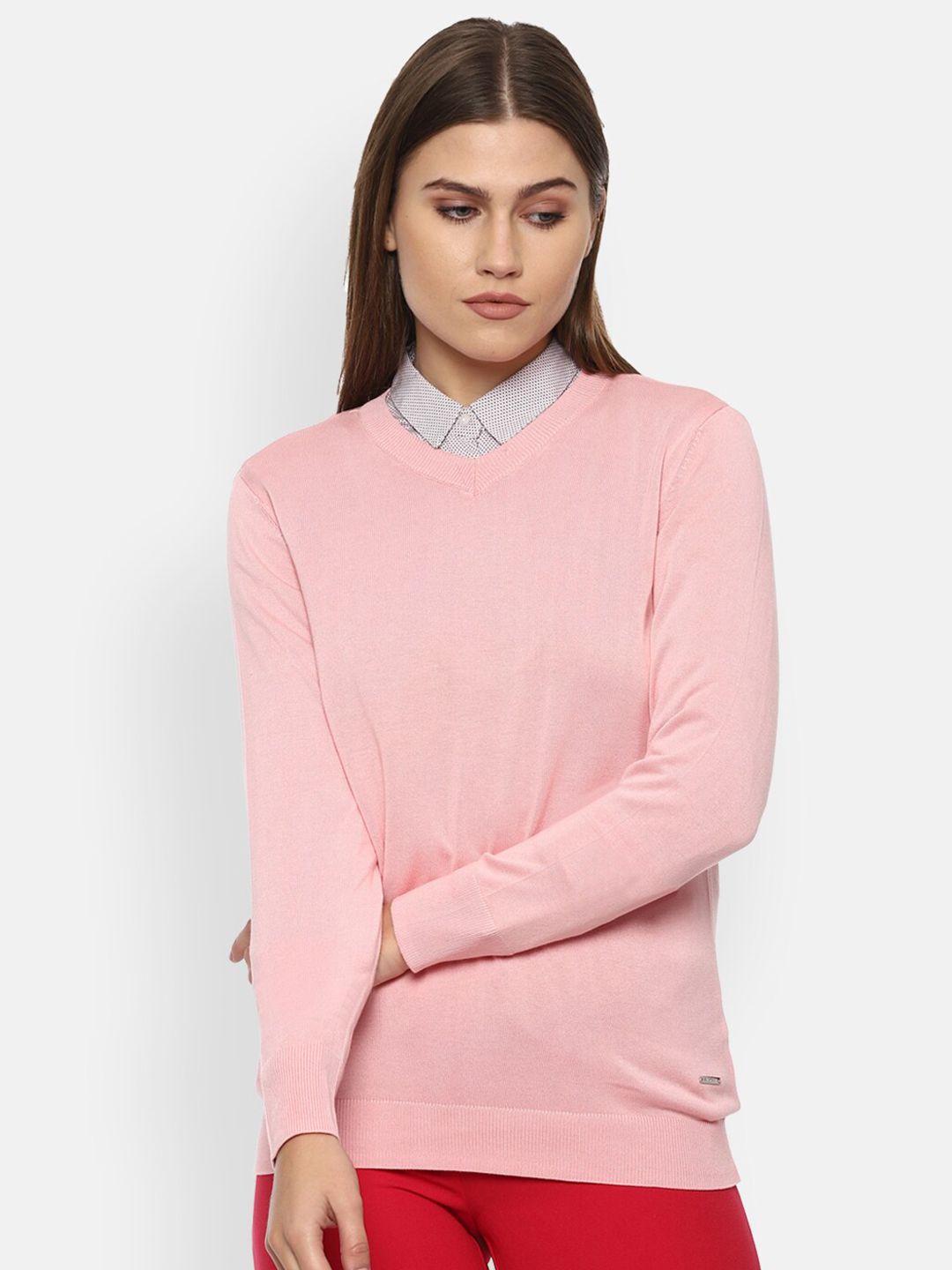 Van Heusen Woman  Pink Pullover Price in India