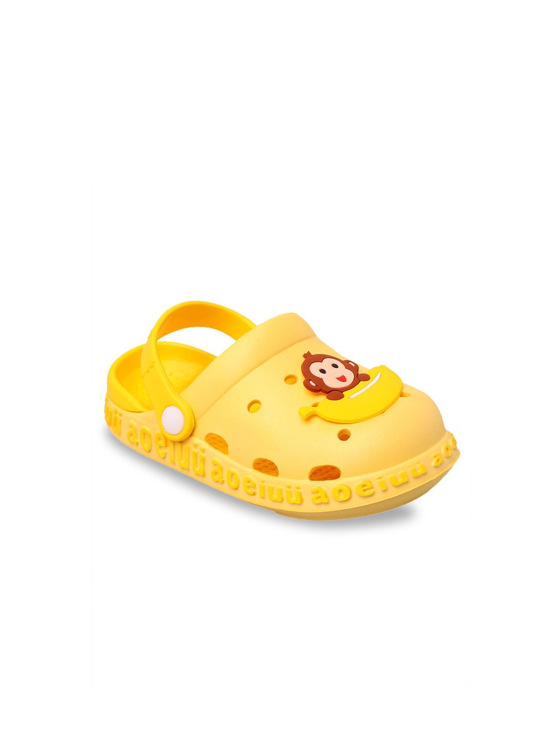 Yellow Bee Boys Yellow & Brown Clogs Sandals