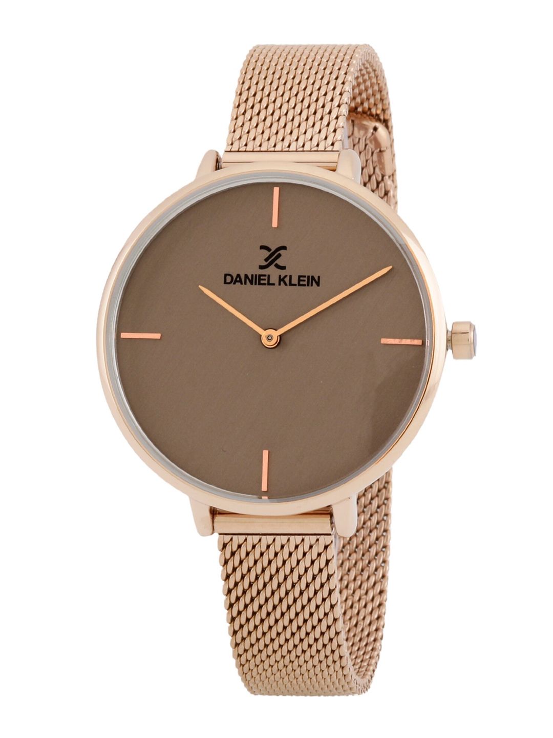 Daniel Klein Women Grey Dial & Rose Gold Toned Straps Analogue Watch DK.1.12778-3 Price in India