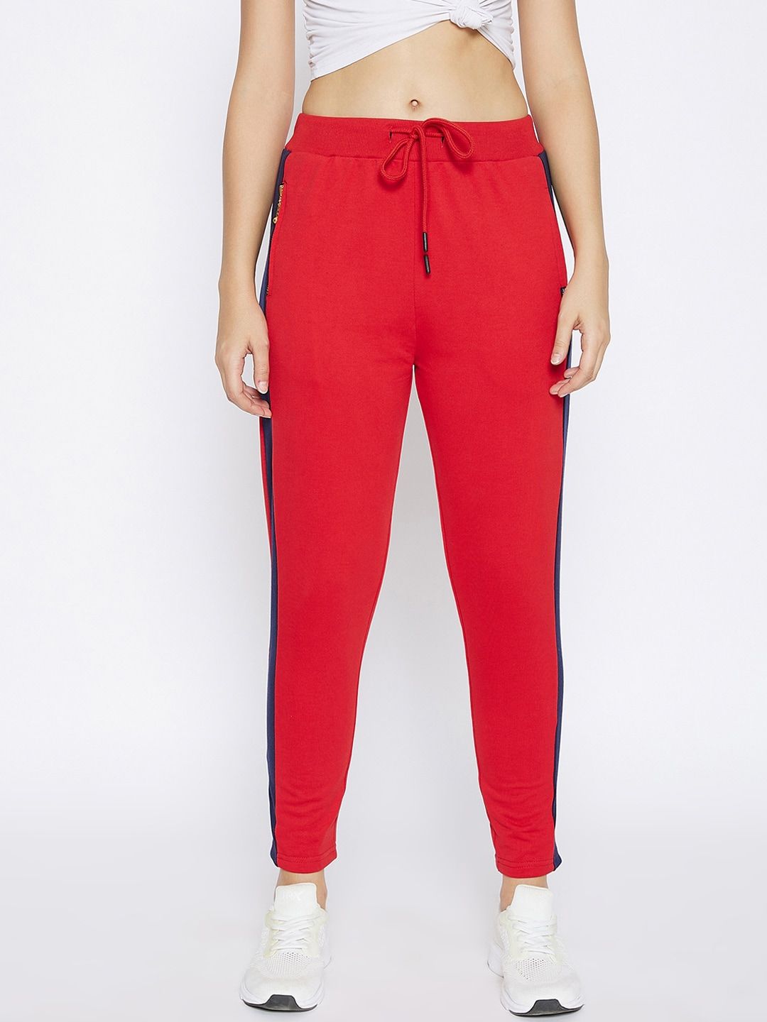 Crimsoune Club Women Red Smart-Fit Track Pants Price in India