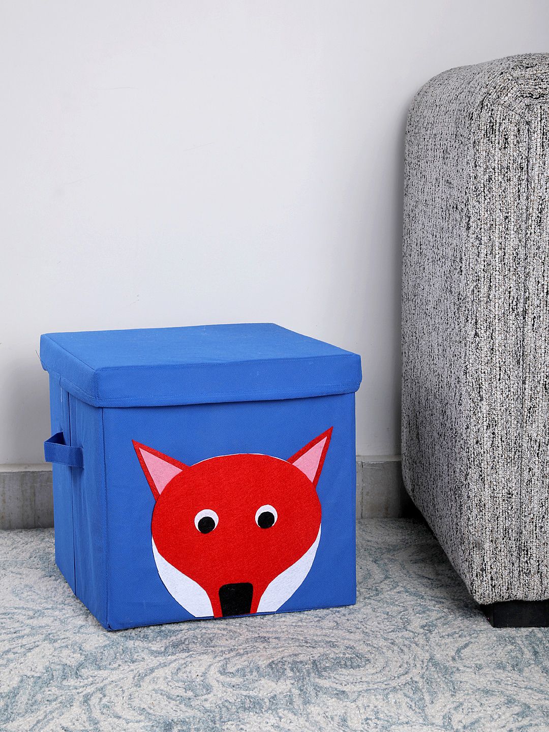 My Gift Booth Blue & Red Printed Cubic Storage Organiser Price in India
