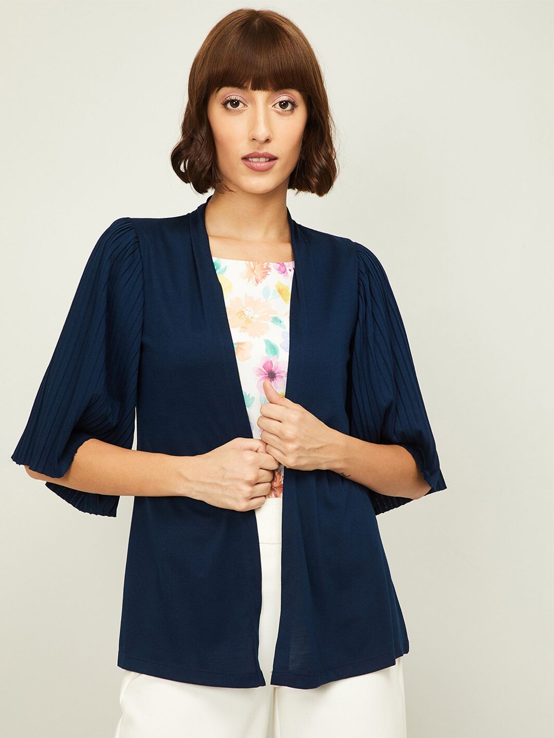 CODE by Lifestyle Women Teal Shrug Price in India
