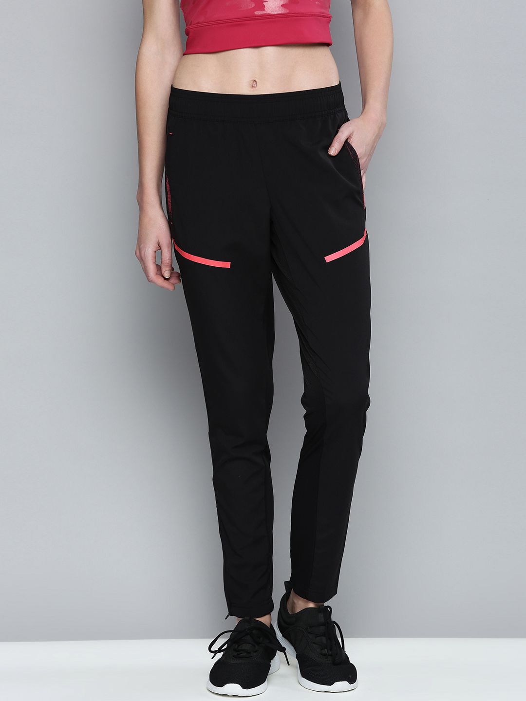 Puma Women Black Solid dryCELL individualCUP Football Training Pants Price in India
