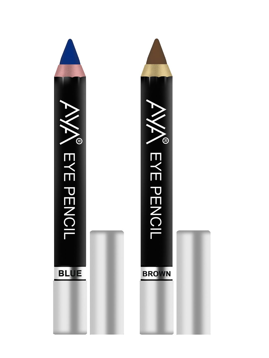 AYA Set of 2 Eye Liner Kajal - Blue & Brown  2.8g each Price in India