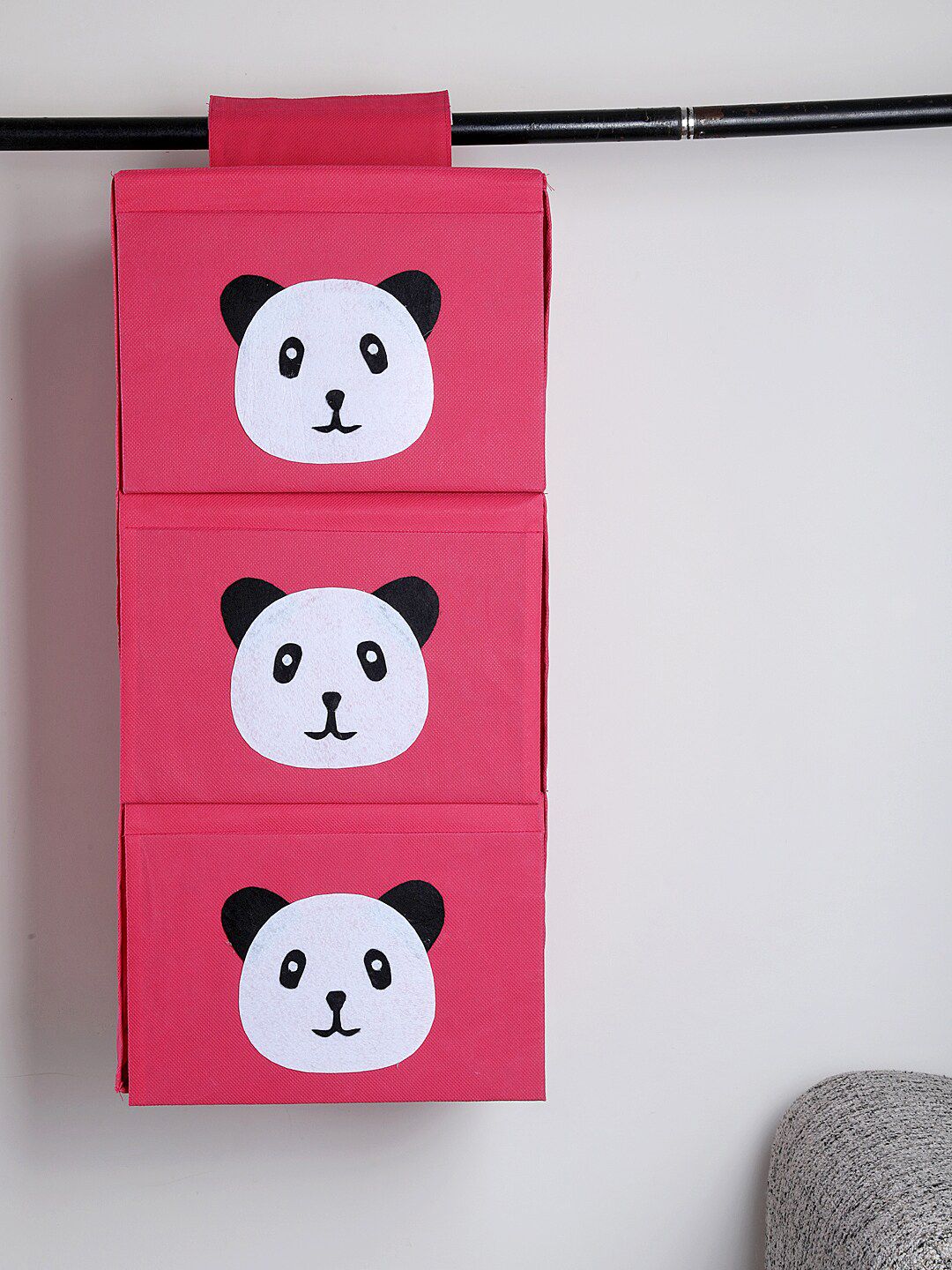 My Gift Booth Pink Panda Print Patch Wardrobe Storage Organiser Price in India