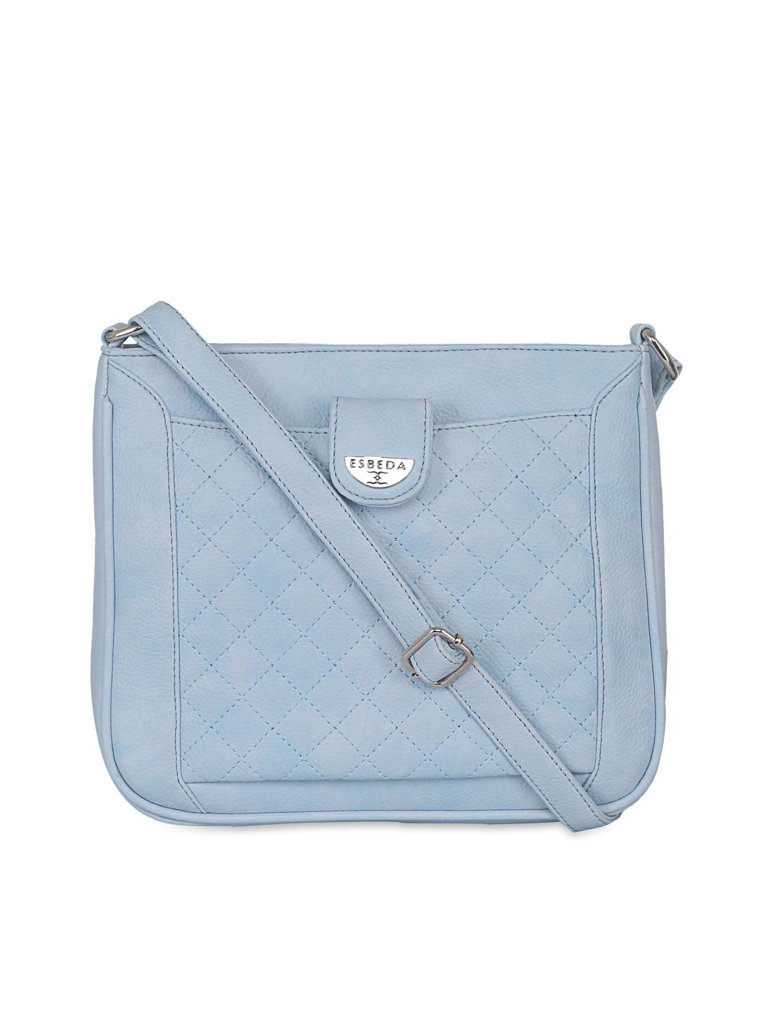 ESBEDA Blue Quilted Sling bag Price in India