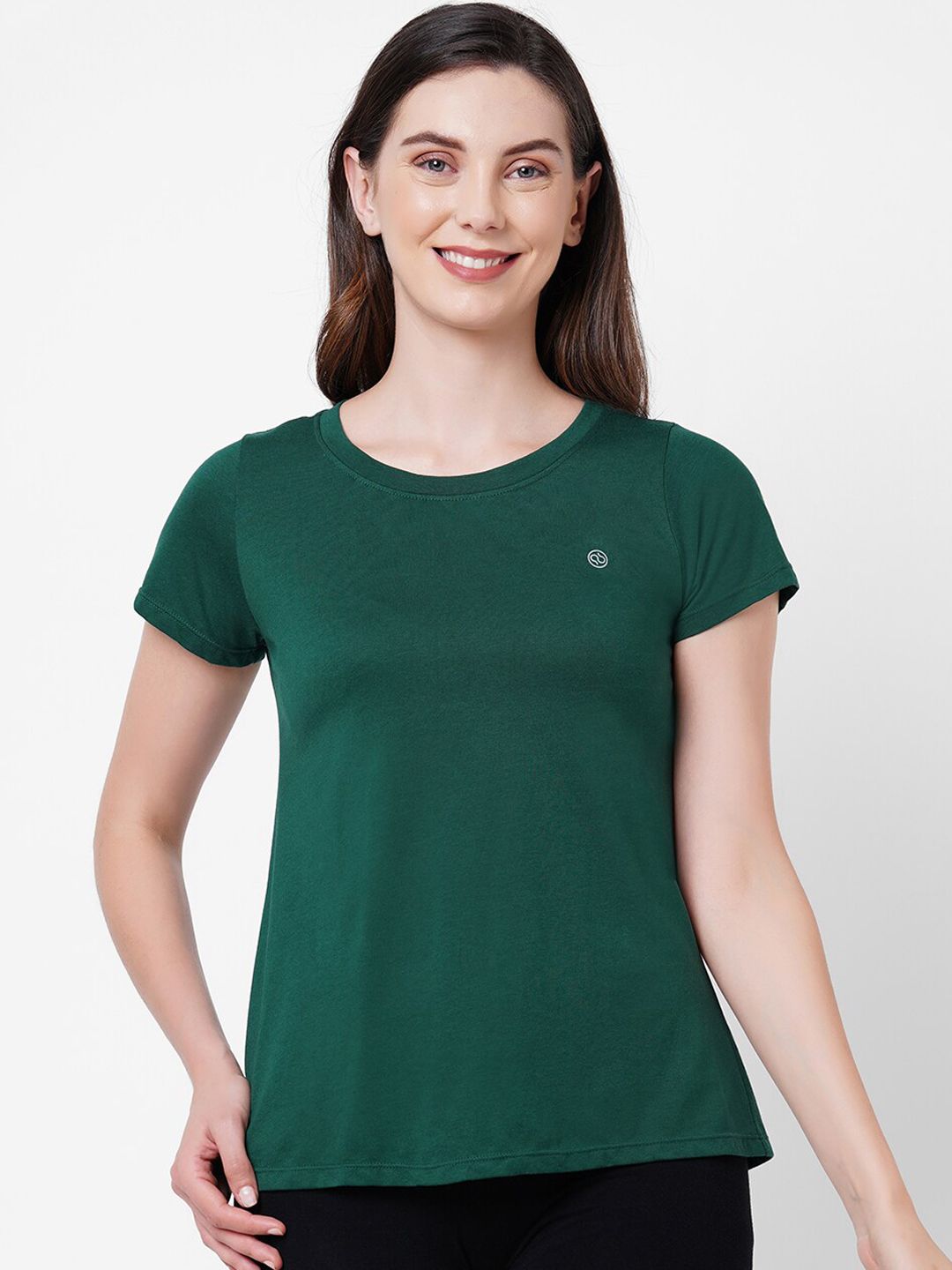 Soie Women Green Lounge T-shirt Price in India