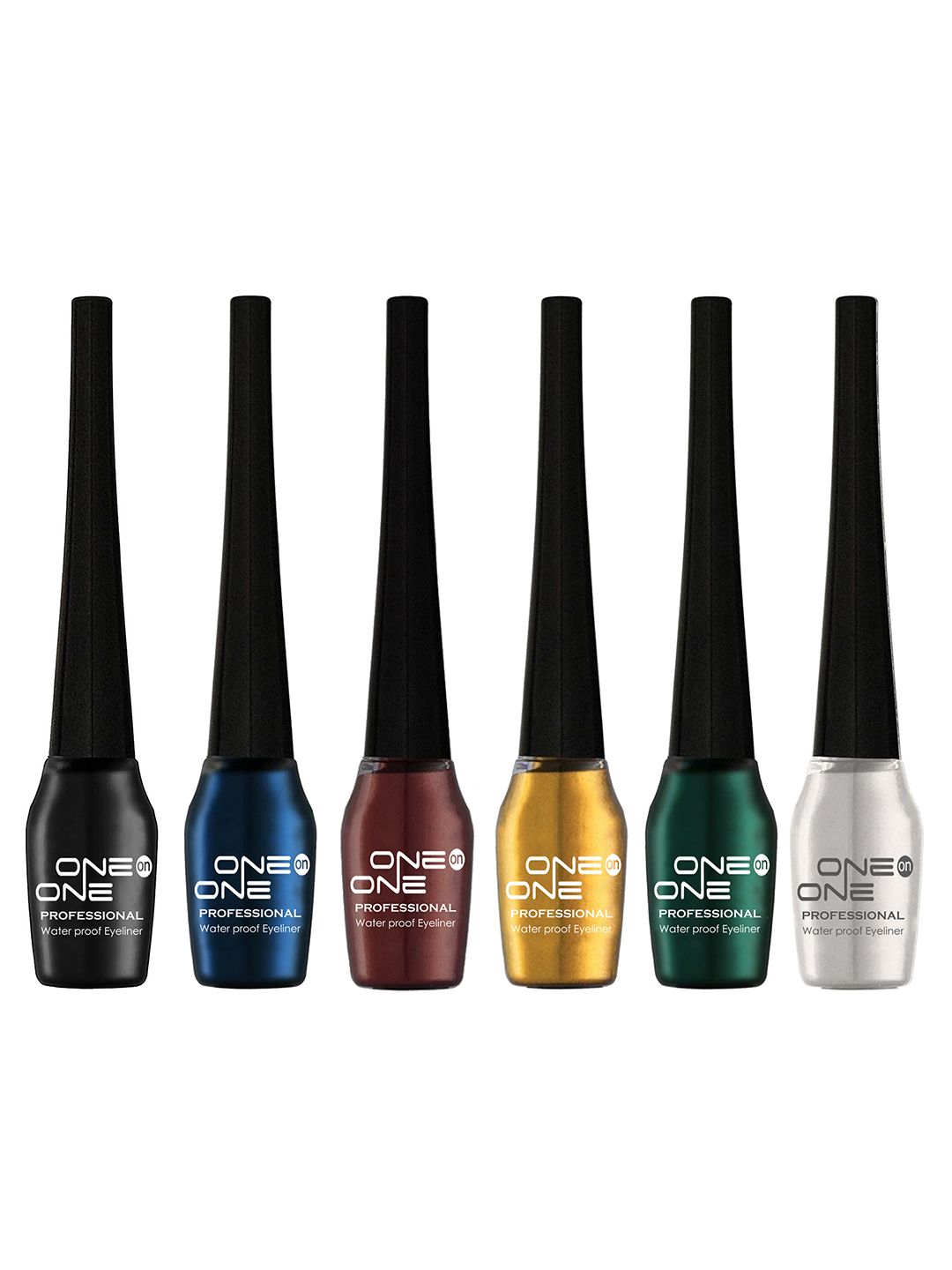 ONE on ONE Set of 6 Professional Waterproof Liquid Eyeliner Price in India