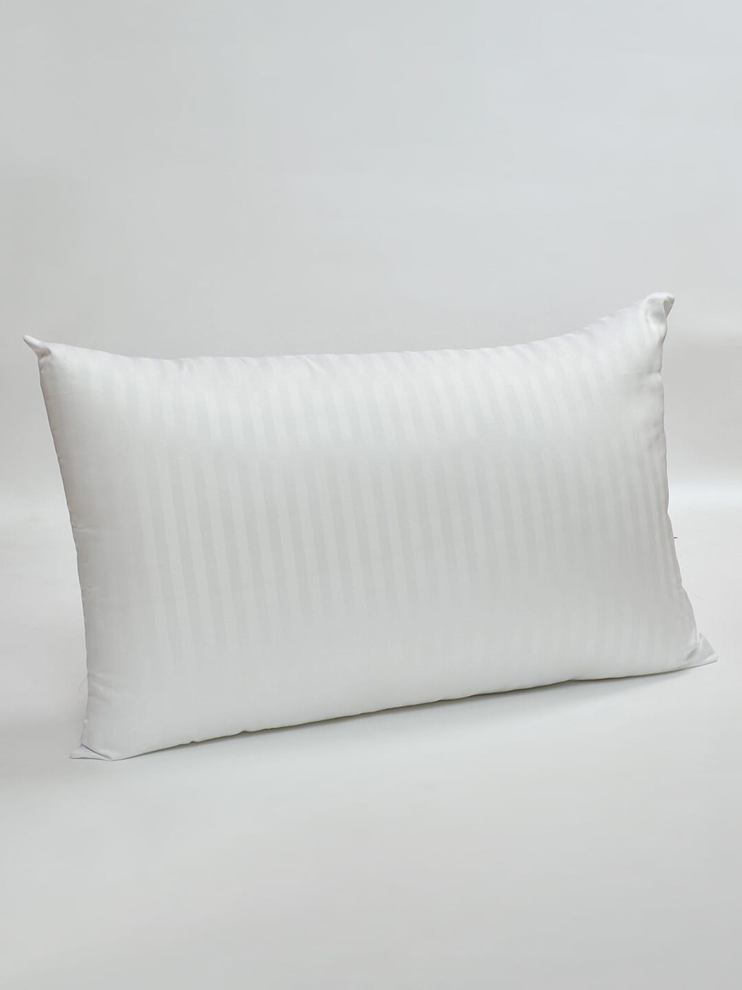 Florida White Self Design Ace 650 GSM Soft Fluffy Sleeping Pillow Price in India