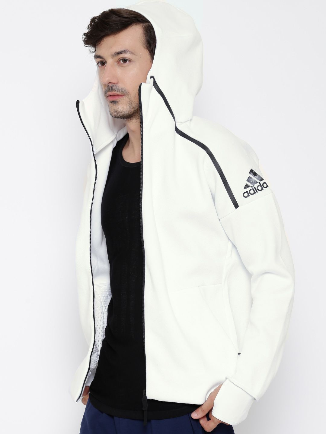 zipote出品　おまとめ２点 Buy ADIDAS White ZNE Hooded Jacket - Jackets for Men 1501486 | Myntra