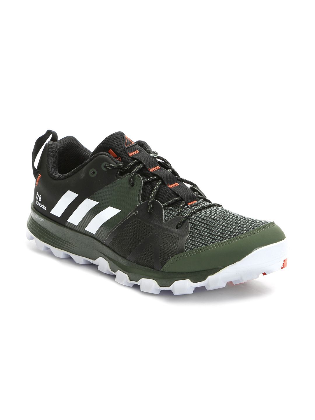 Buy ADIDAS Men Olive Green & Black Kanadia 8 Trail Running Shoes