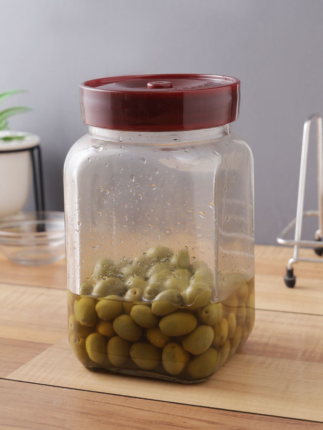 Lock & Lock Transaparent Square Breathing Glass Shum Canister For Fermented Foods 1.5 L Price in India