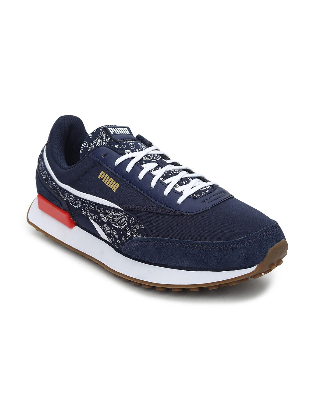 Puma Unisex Blue Mesh Running Non-Marking Shoes Price in India