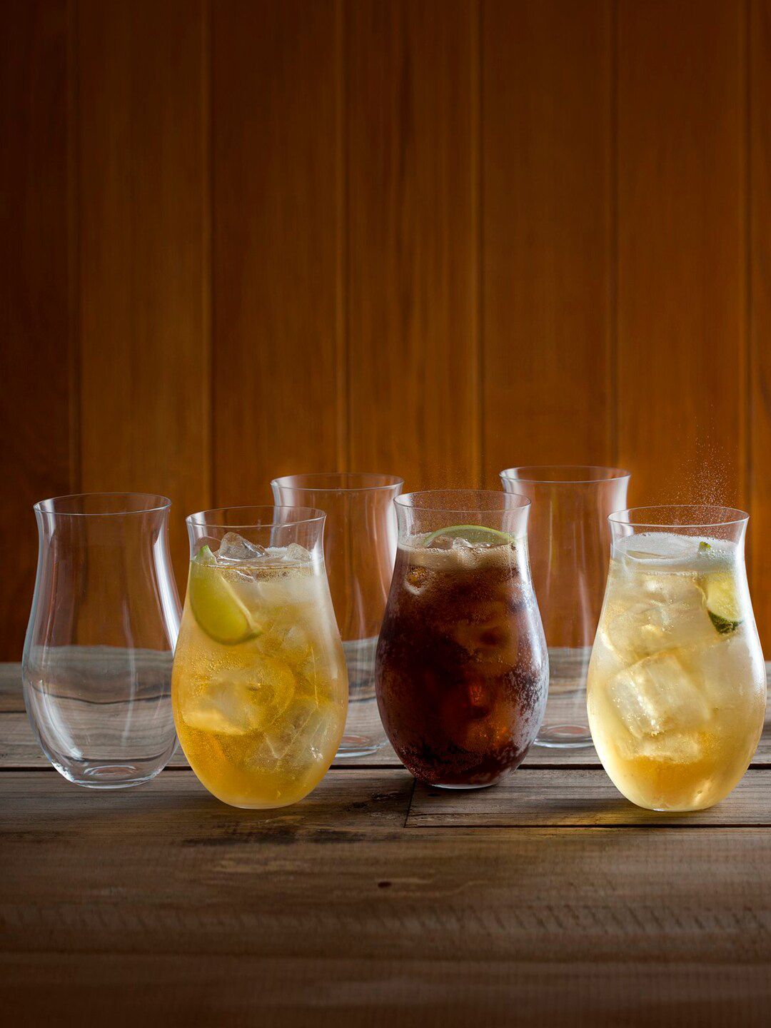 DARTINGTON Set of 6 Transparent Crystal Rum Tumbler Glass Price in India