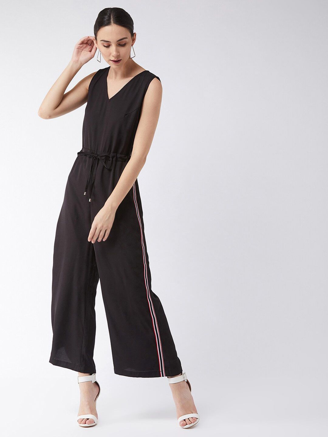 Miss Chase Black Basic Jumpsuit Price in India
