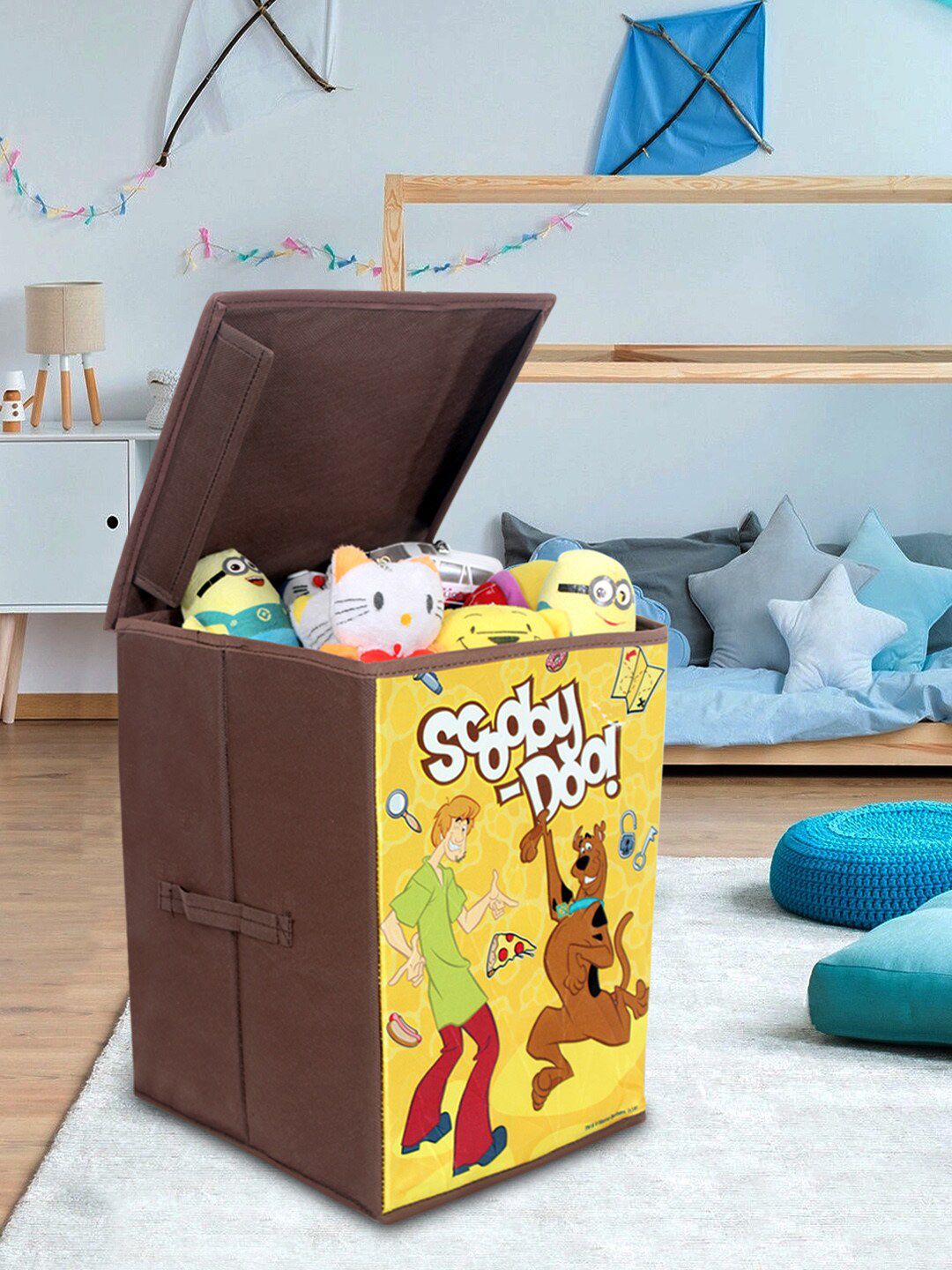 prettykrafts Yellow Scooby-Doo Printed Foldable Storage Box with Top Lid Price in India