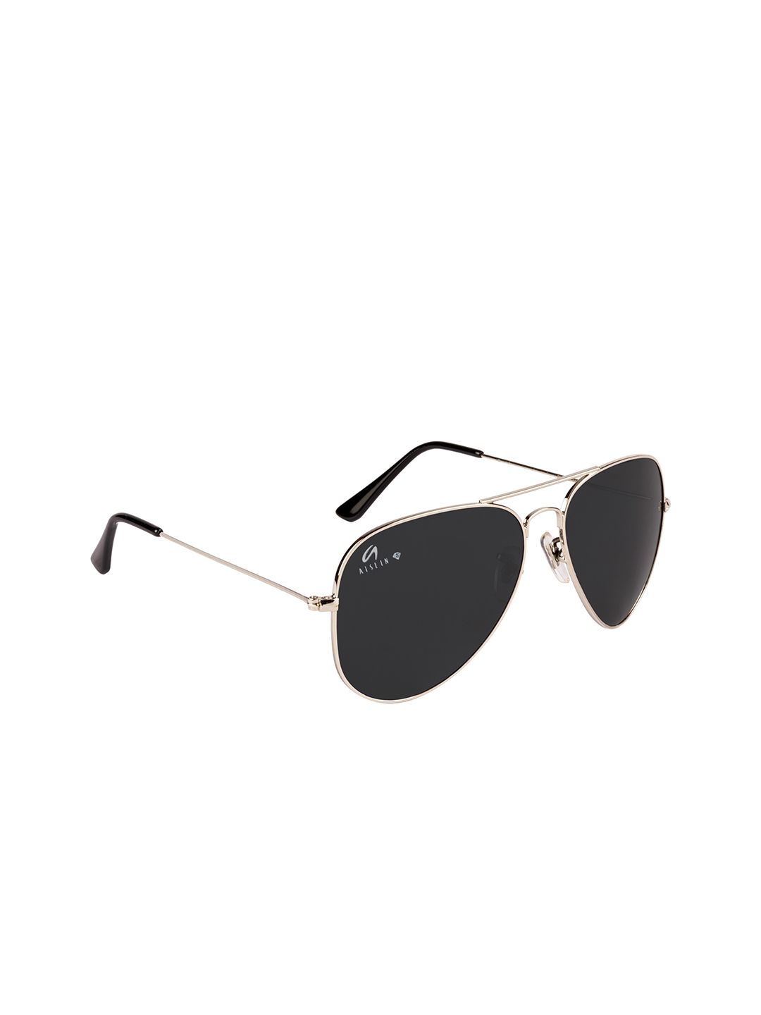 AISLIN Unisex Black UV Protected Aviator Sunglasses 12749-5-AS-3026 Price in India