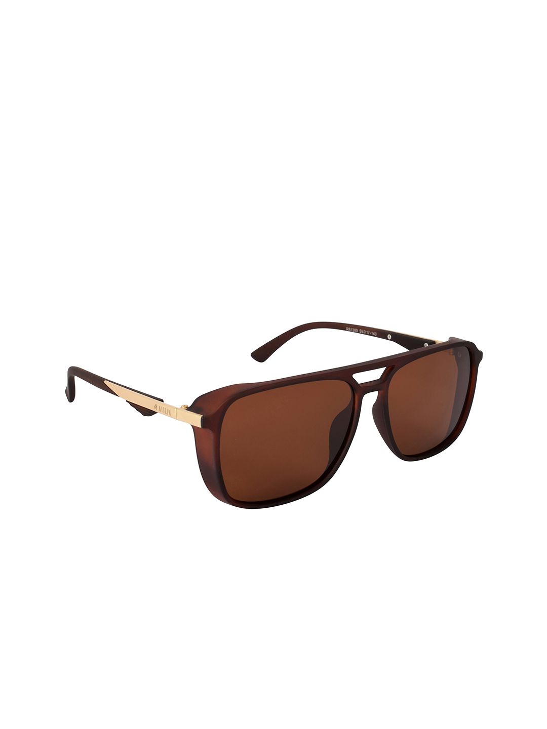 AISLIN Unisex Brown Polarized Rectangle Sunglasses Price in India