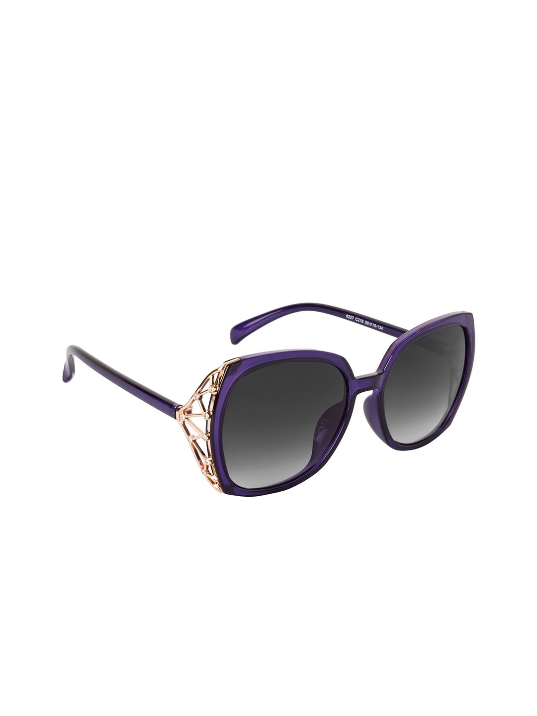 AISLIN Women Purple & Grey UV Protected Over Sized Sunglasses Price in India