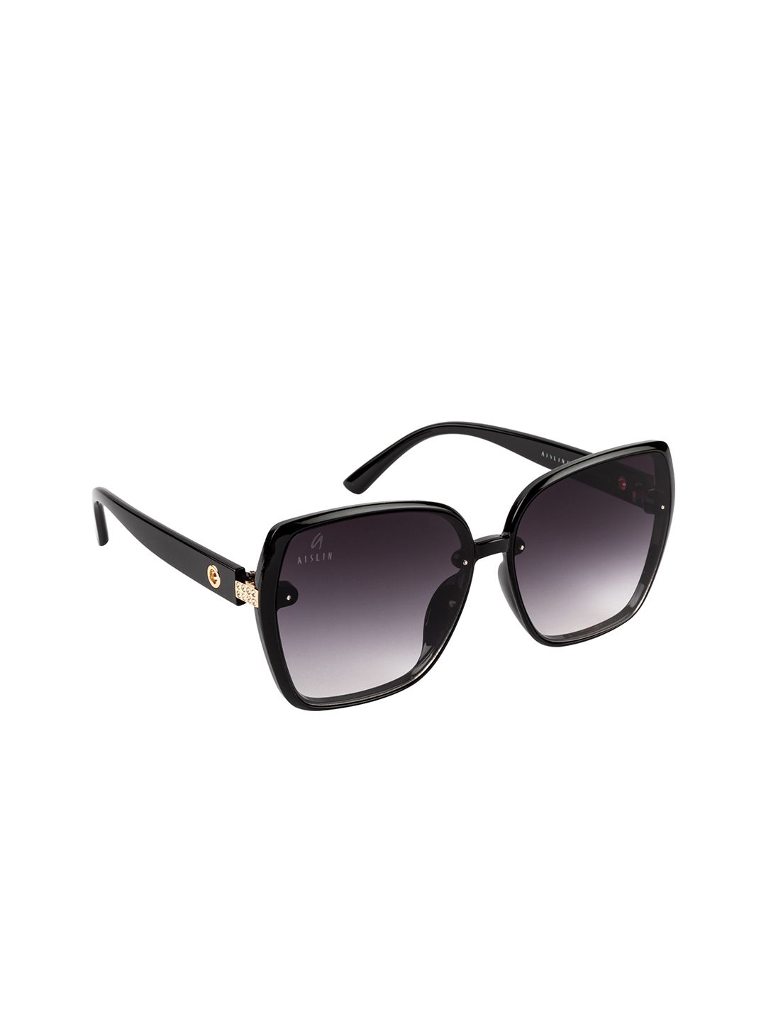 AISLIN Women Grey & Purple UV Protected Over Sized Sunglasses Price in India