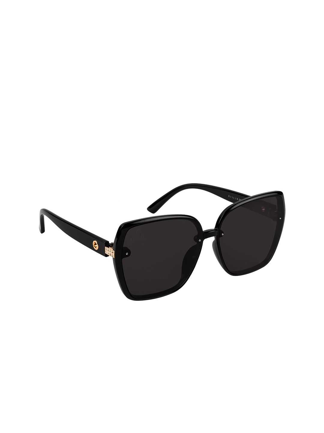 AISLIN Women Black Over Sized Sunglasses Price in India