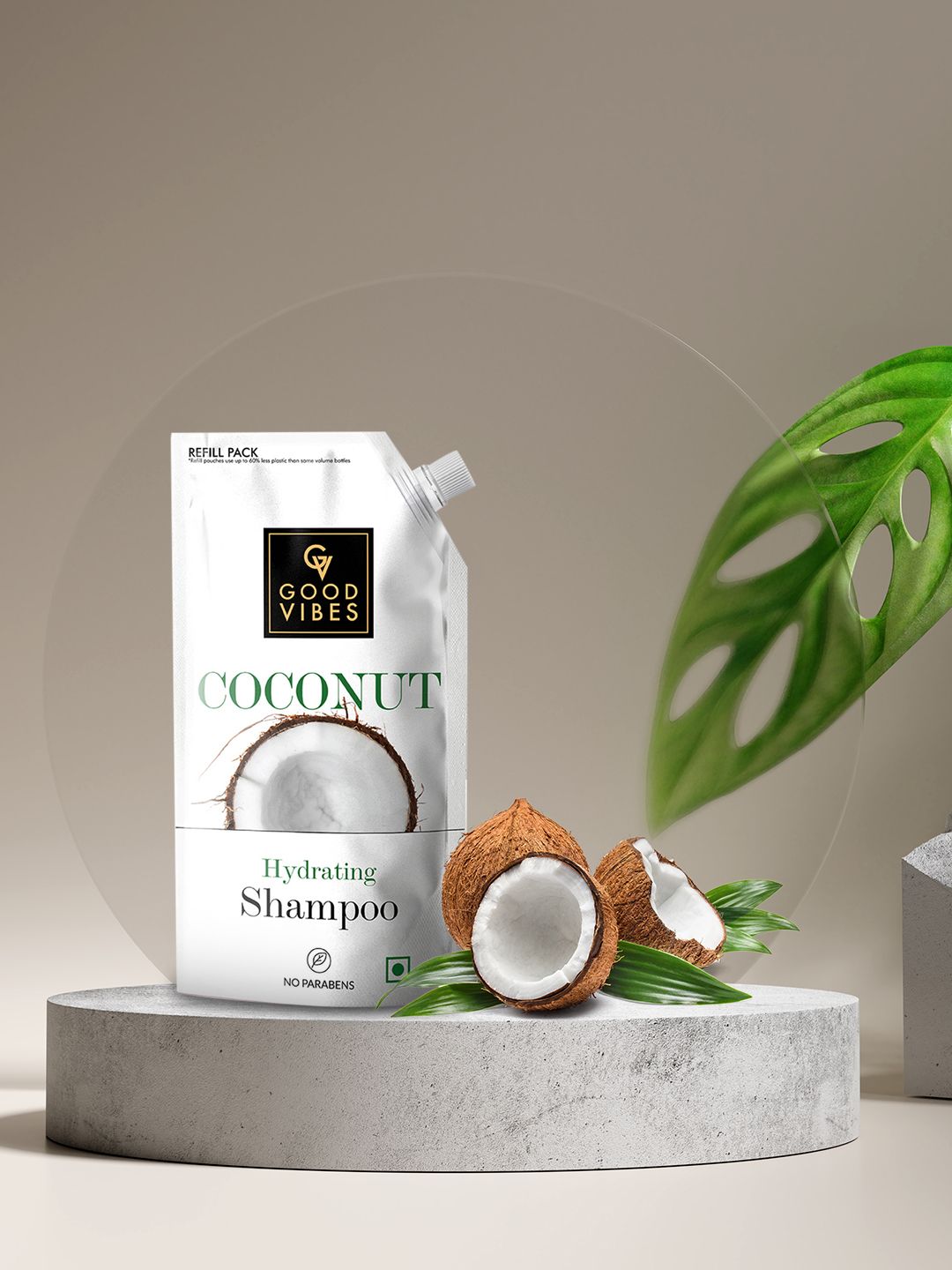Good Vibes Transparent Coconut Hydrating Shampoo Refill Pack Price in India