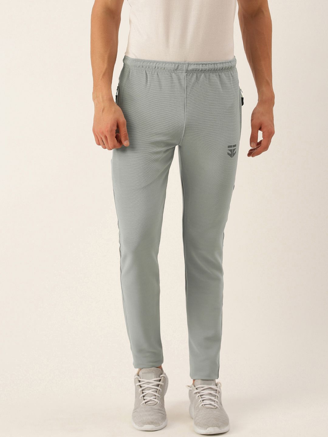 Buy Sports52 wear Men Dark Grey Slim Fit Brand Logo Printed Rapid