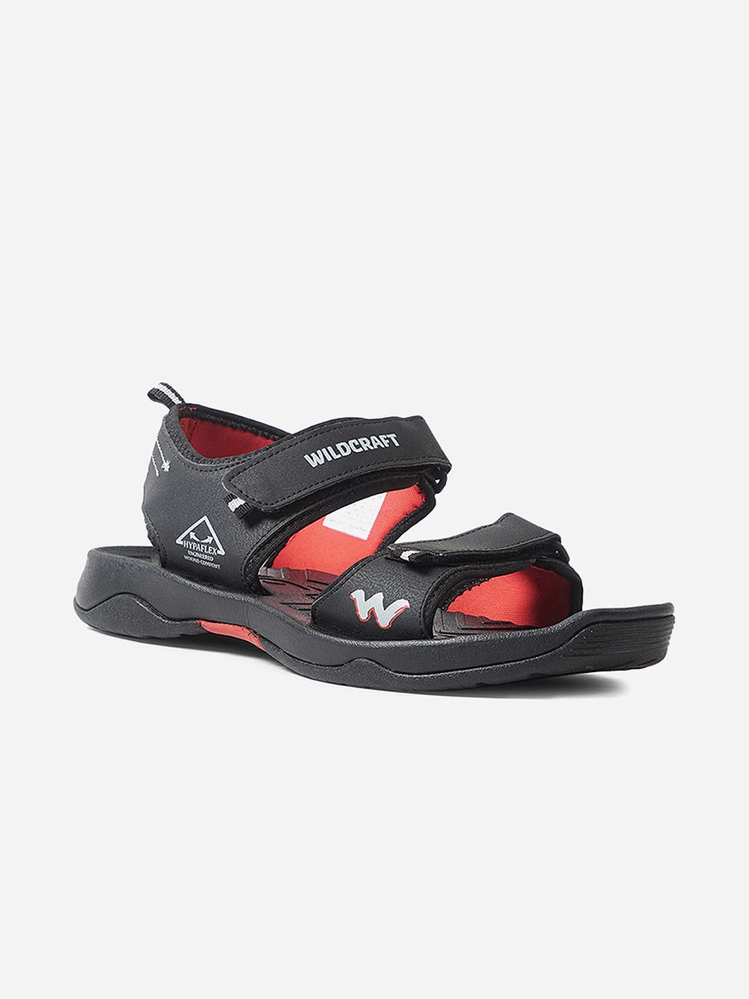 Wildcraft Men Black & Red Reformer Sports Sandals