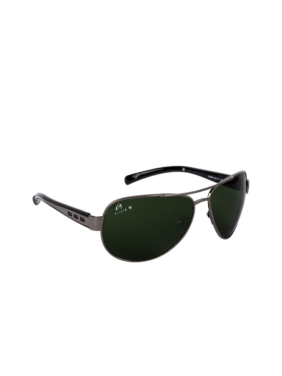 AISLIN Men Black UV Protected Aviator Sunglasses