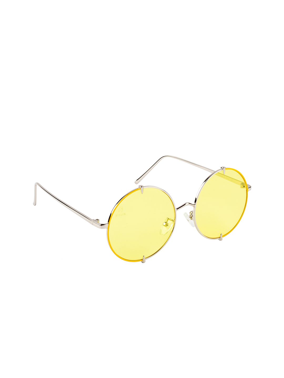 AISLIN Women Yellow Round Sunglasses Price in India