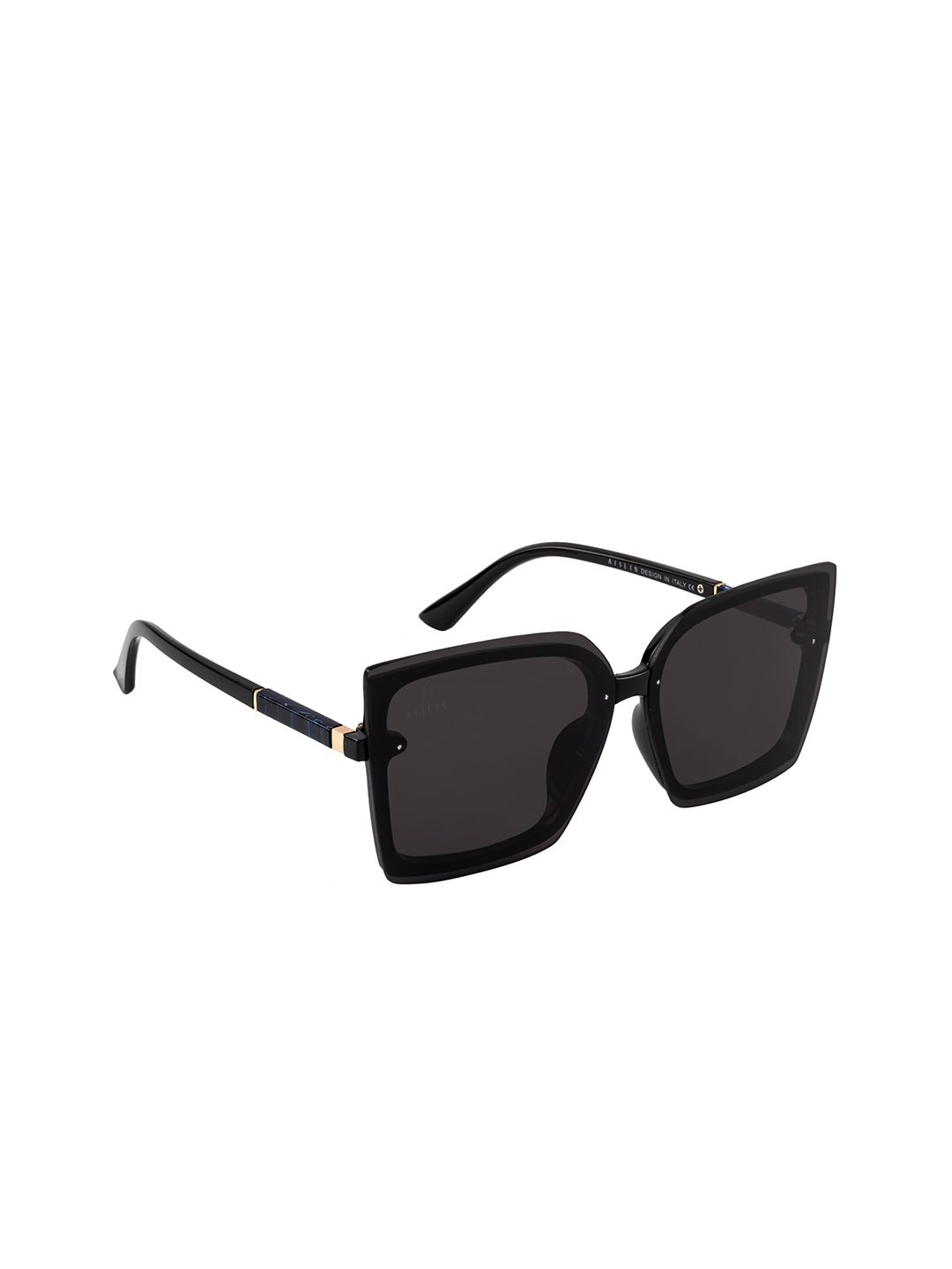 AISLIN Women Black Lens & Black Butterfly Sunglasses with UV Protected Lens Price in India