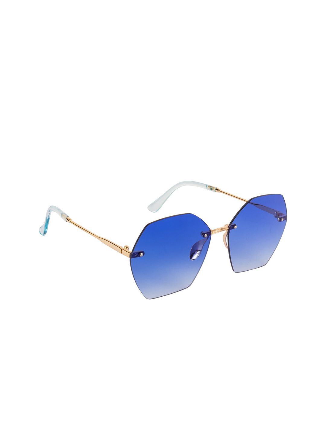 AISLIN Unisex Blue Lens & Gold-Toned Other Sunglasses with UV Protected Lens