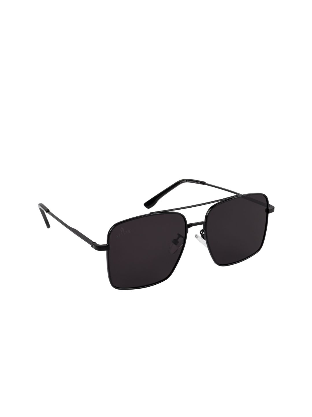 AISLIN Unisex Black Lens & Black Wayfarer Sunglasses with UV Protected Lens Price in India