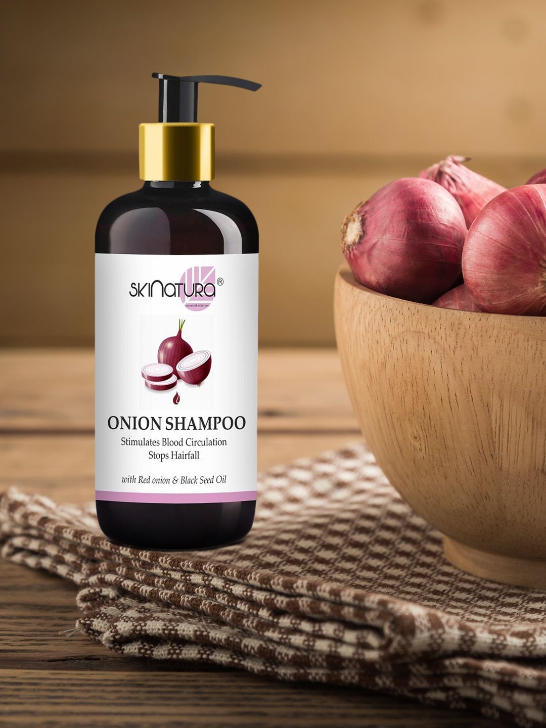Skinatura Set of 3 Onion Shampoo Stimulates for Blood Circulation & Hairfall Price in India