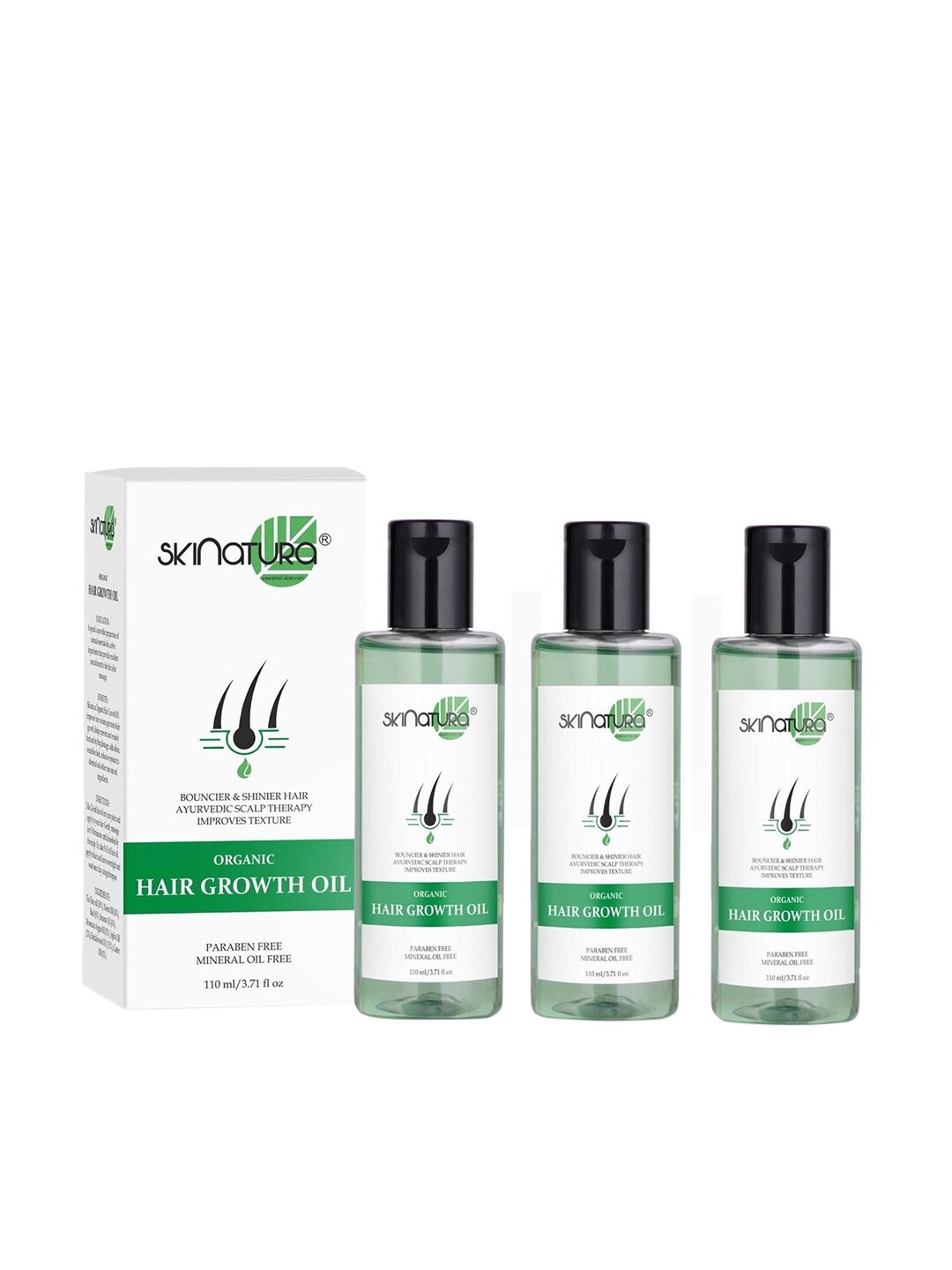 Skinatura Unisex Set of 3 Organic Hair Growth Oil Price in India