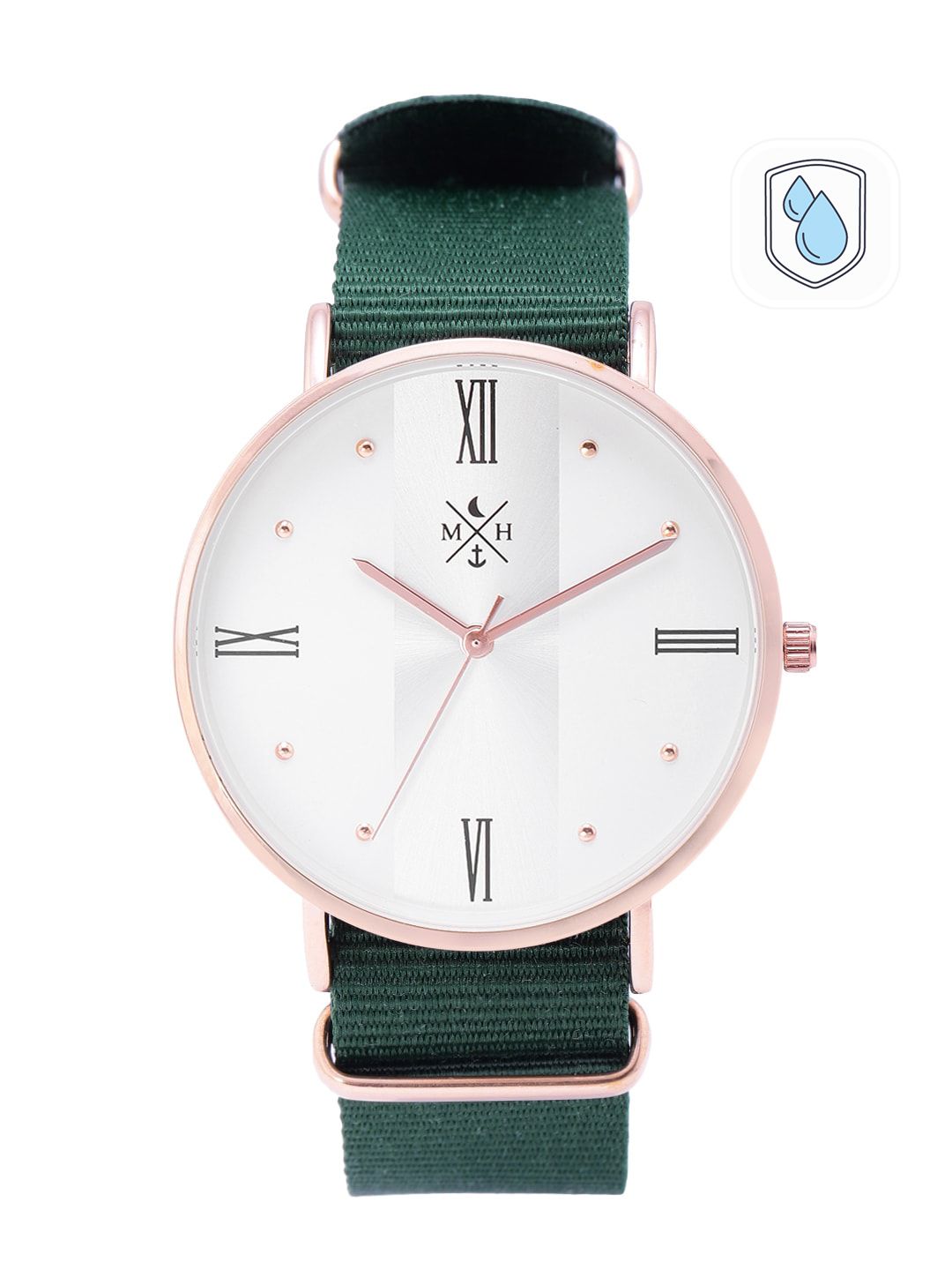 Mast & Harbour Unisex White Analogue Watch MFB-PN-WTH-DK2481E