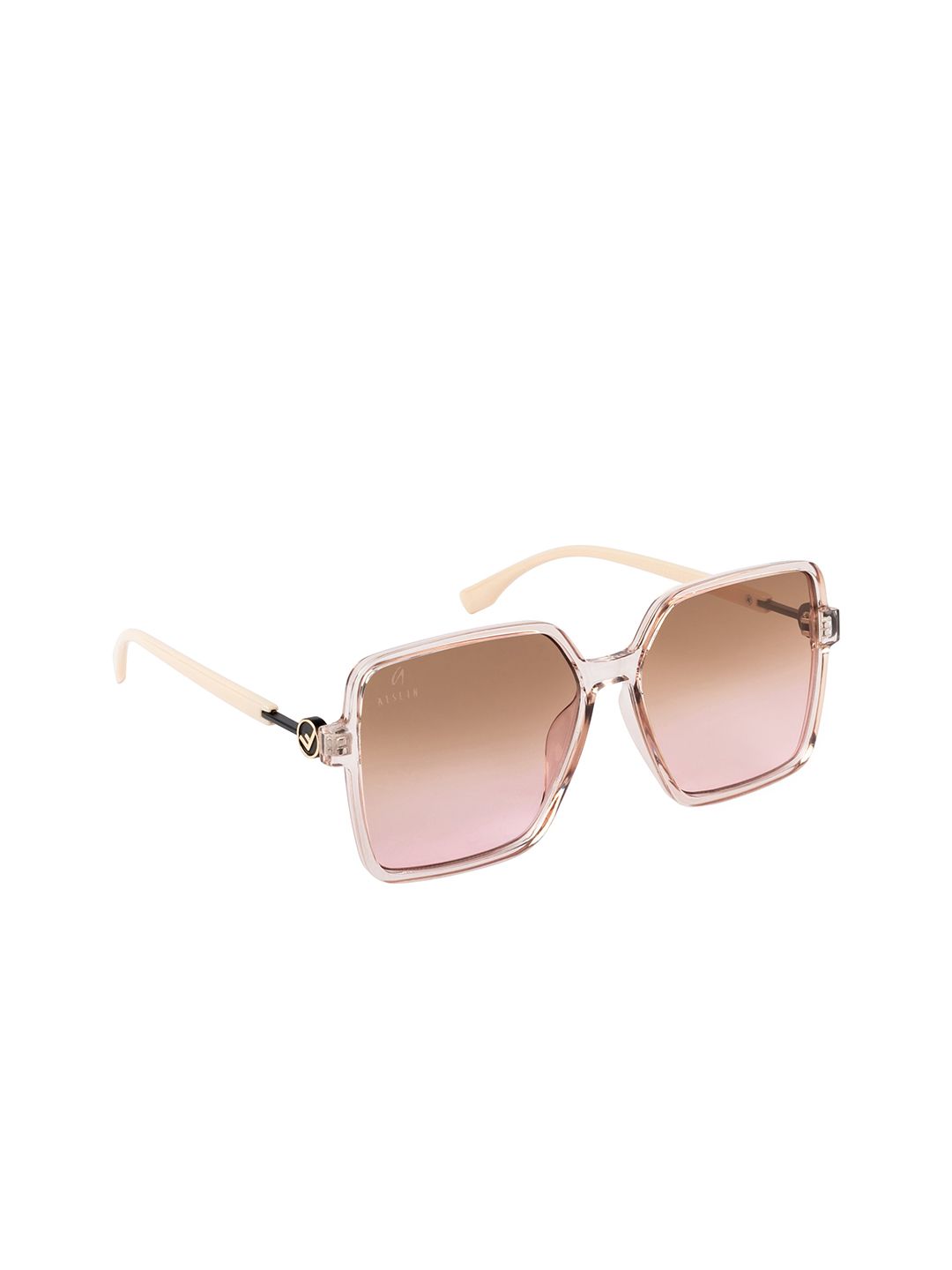 AISLIN Women Brown Lens Square Sunglasses with UV Protected 14779-85-AS-30133 Lens Price in India