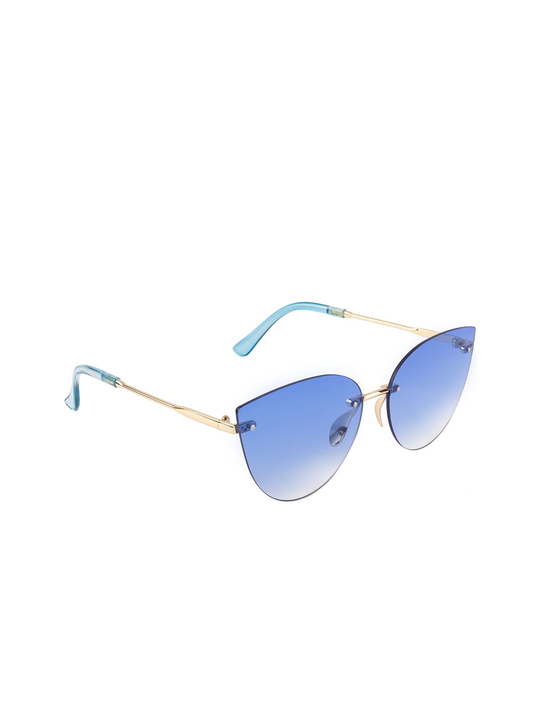 AISLIN Women Blue Lens Cateye Sunglasses with UV Protected Lens 14879-89-AS-18006 Price in India