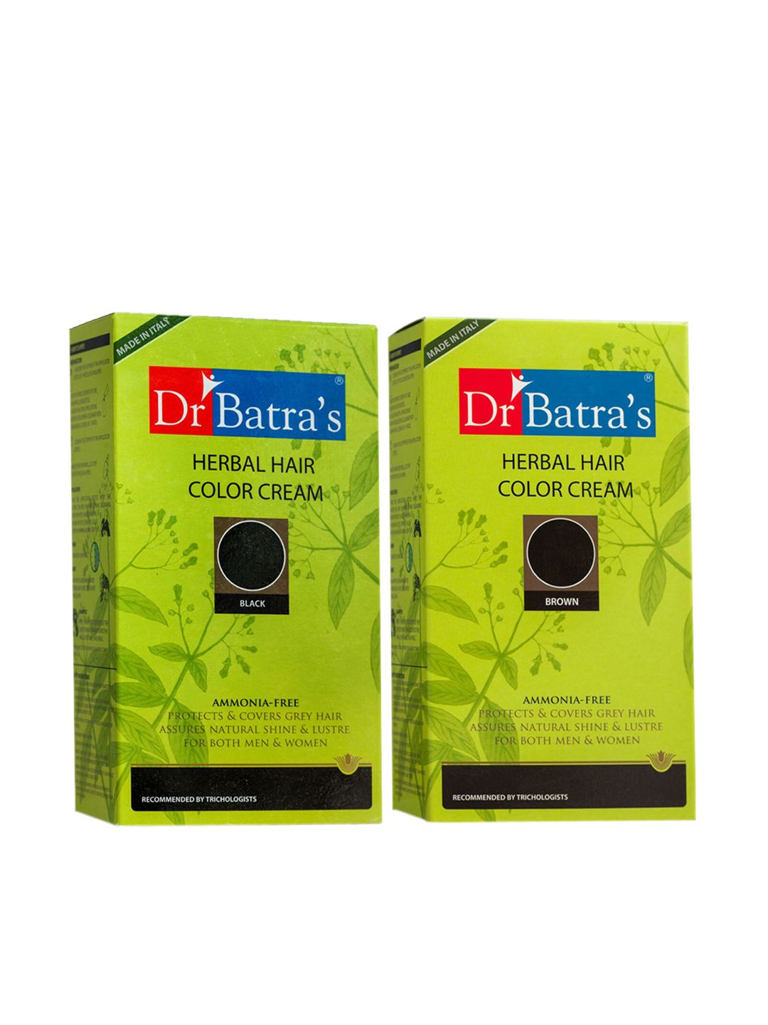 Dr. Batras Set of 2 Hair Colour Cream Black & Brown Price in India
